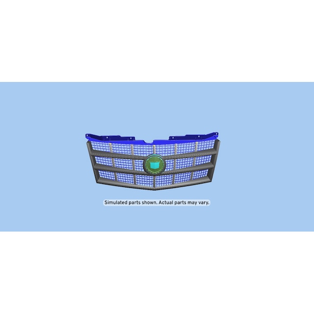 GM Genuine Parts Black Front Upper Grille with Bolts and Crest and Wreath Emblem