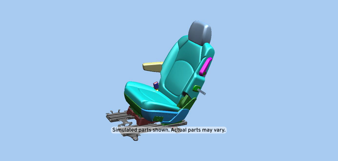 GM Genuine Parts Cocoa Rear Driver Side Seat