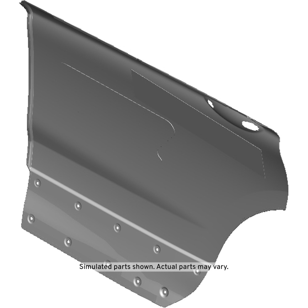 GM Genuine Parts Passenger Side Rear Outer Door Panel with Stiffener and Deadener