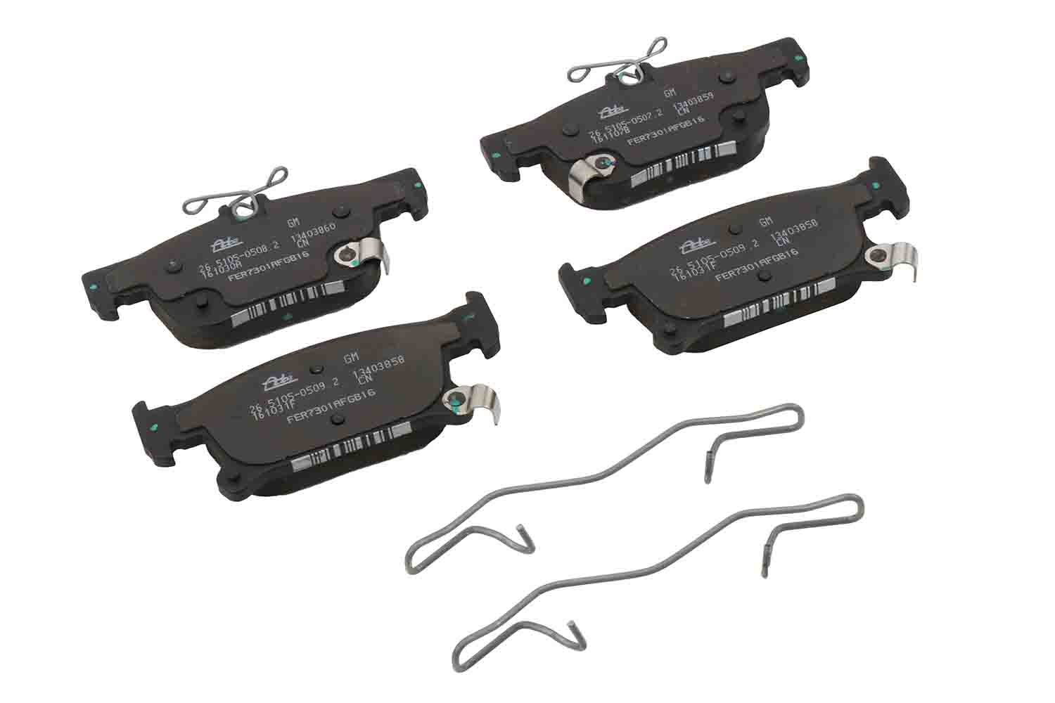 GM Genuine Parts Rear Disc Brake Pad Set with Clips