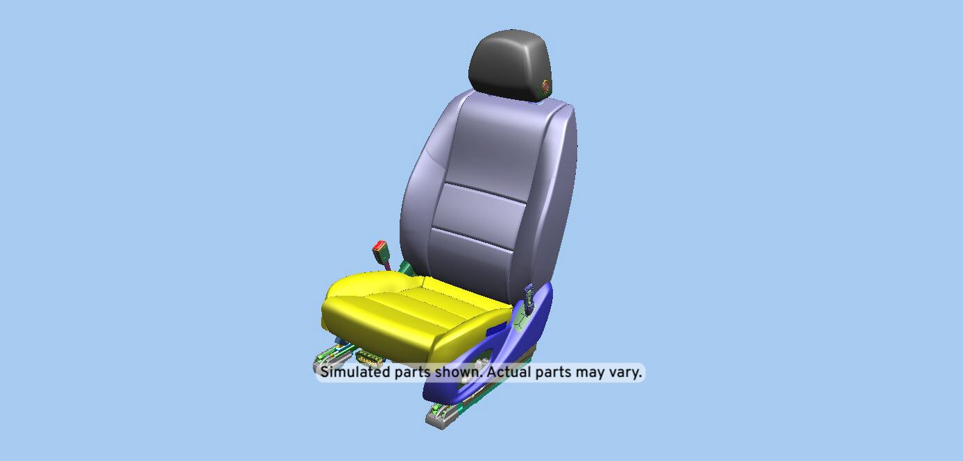 GM Genuine Parts Jet Black Driver Seat