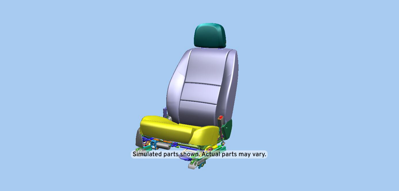 GM Genuine Parts Dark Titanium Passenger Seat