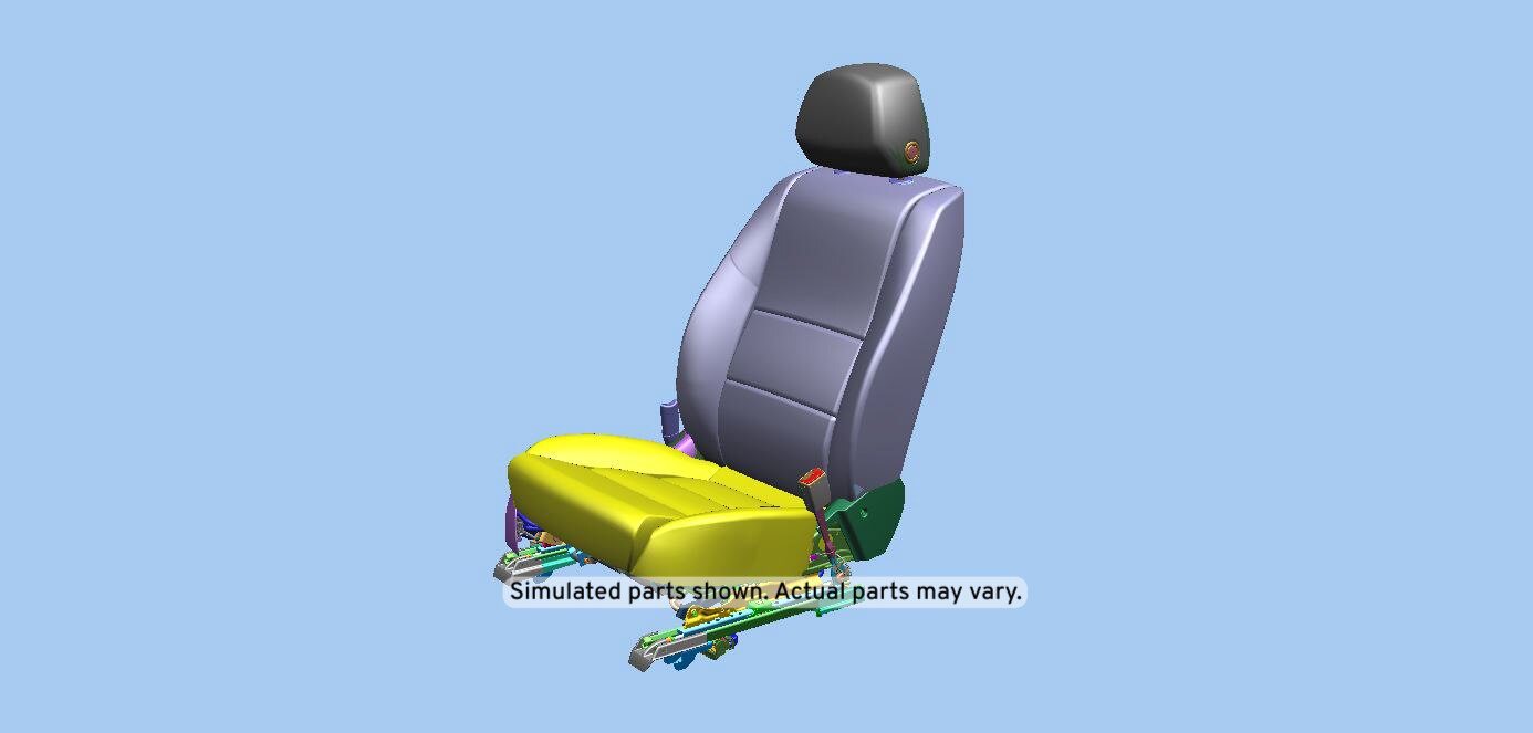 GM Genuine Parts Dark Titanium Passenger Seat
