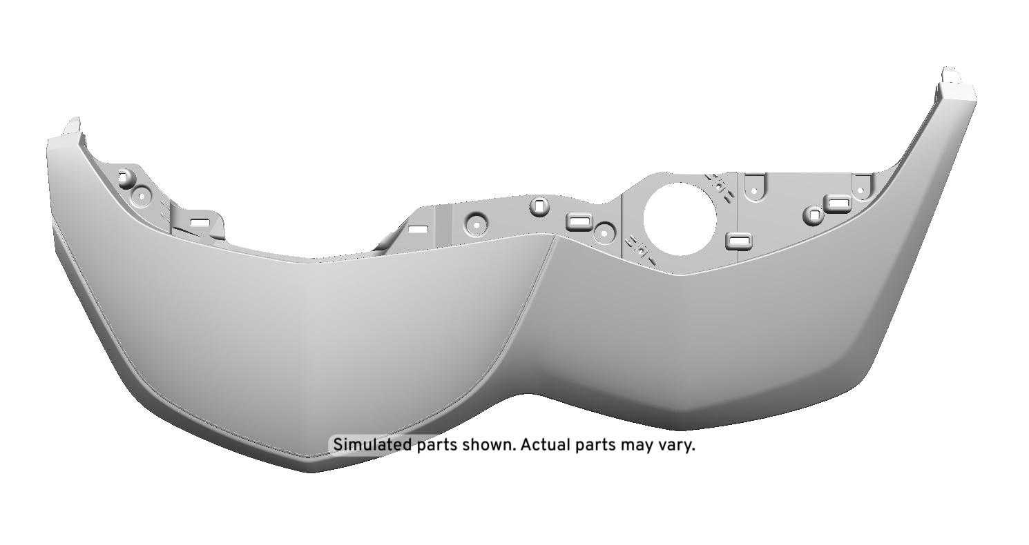 GM Genuine Parts Jet Black Instrument Panel Center Trim Pad