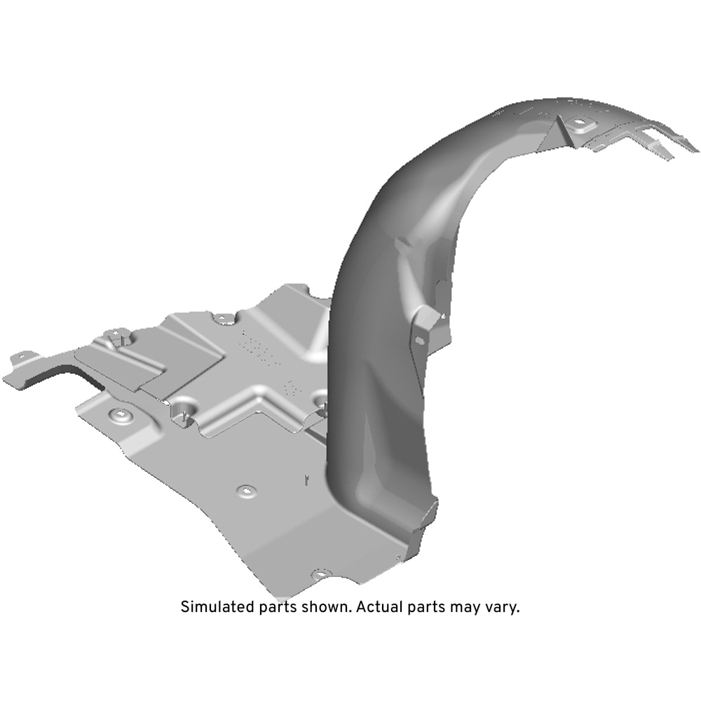 GM Genuine Parts Passenger Side Front Wheelhouse Front Liner