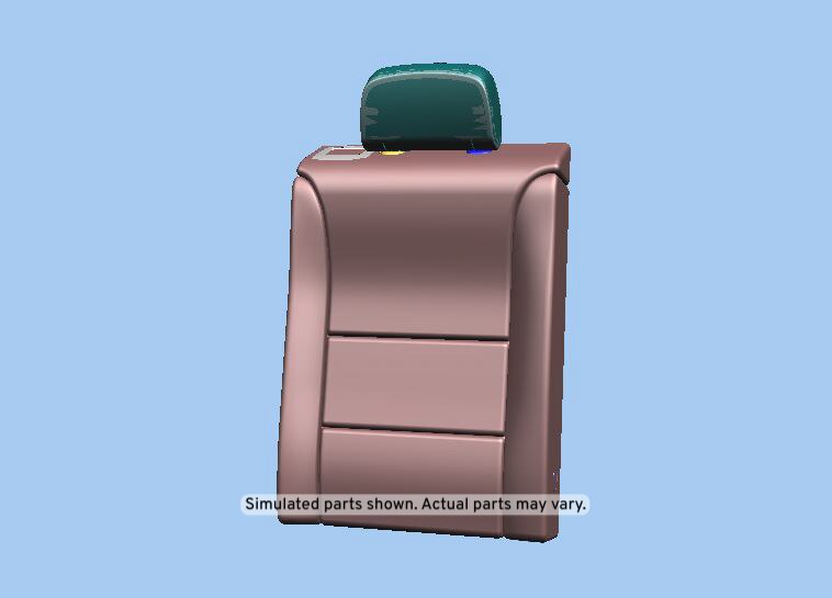 GM Genuine Parts Dark Titanium Rear Passenger Side Seat Back Cushion