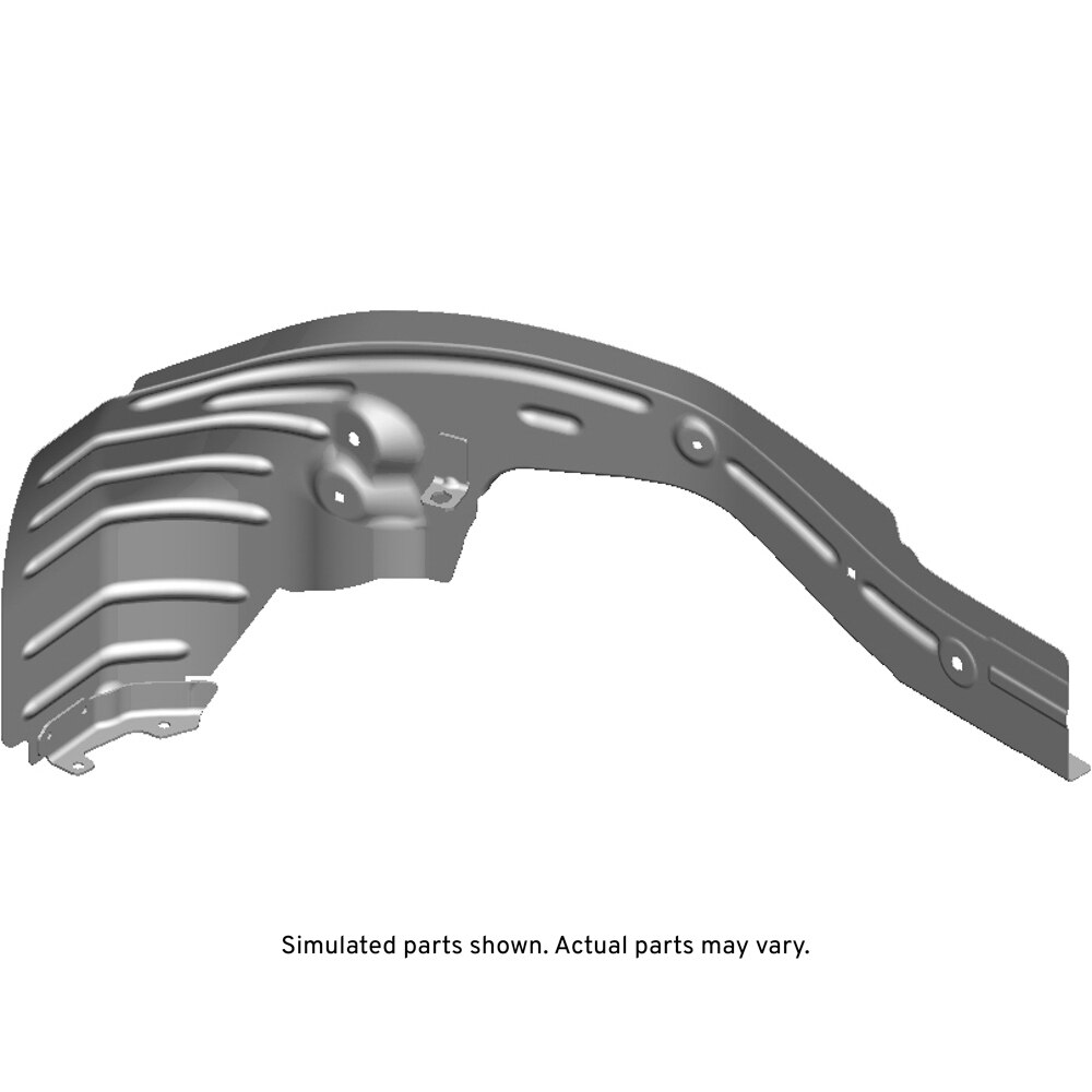 GM Genuine Parts Rear Driver Side Underbody Rail Assembly with Bracket and Extensions