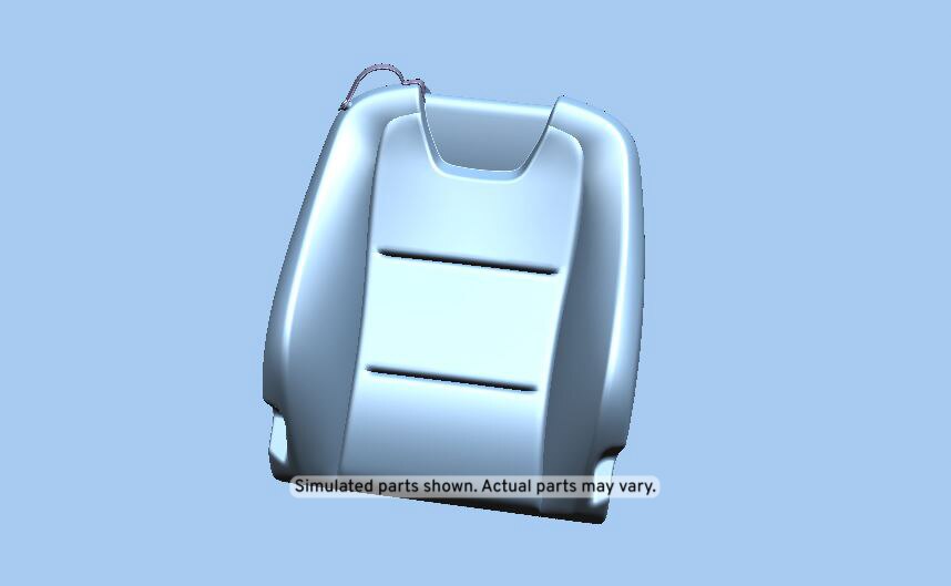 GM Genuine Parts Medium Titanium Passenger Seat Back Cushion Cover