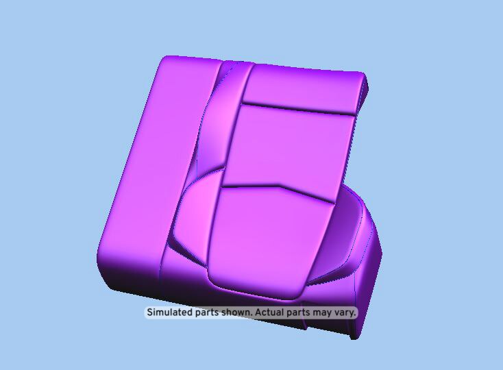 GM Genuine Parts Light Platinum Rear Seat Back Cover