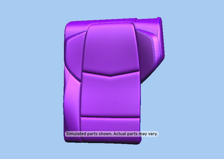 GM Genuine Parts Light Platinum Rear Driver Side Seat Back Cover