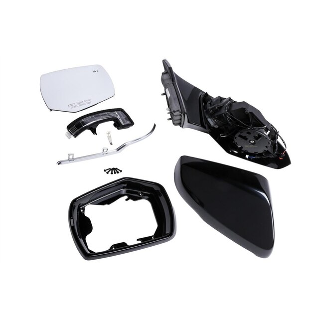 GM Genuine Parts Passenger Side Door Mirror Kit with Housing, Molding, Cover, Bezel, and Bolts