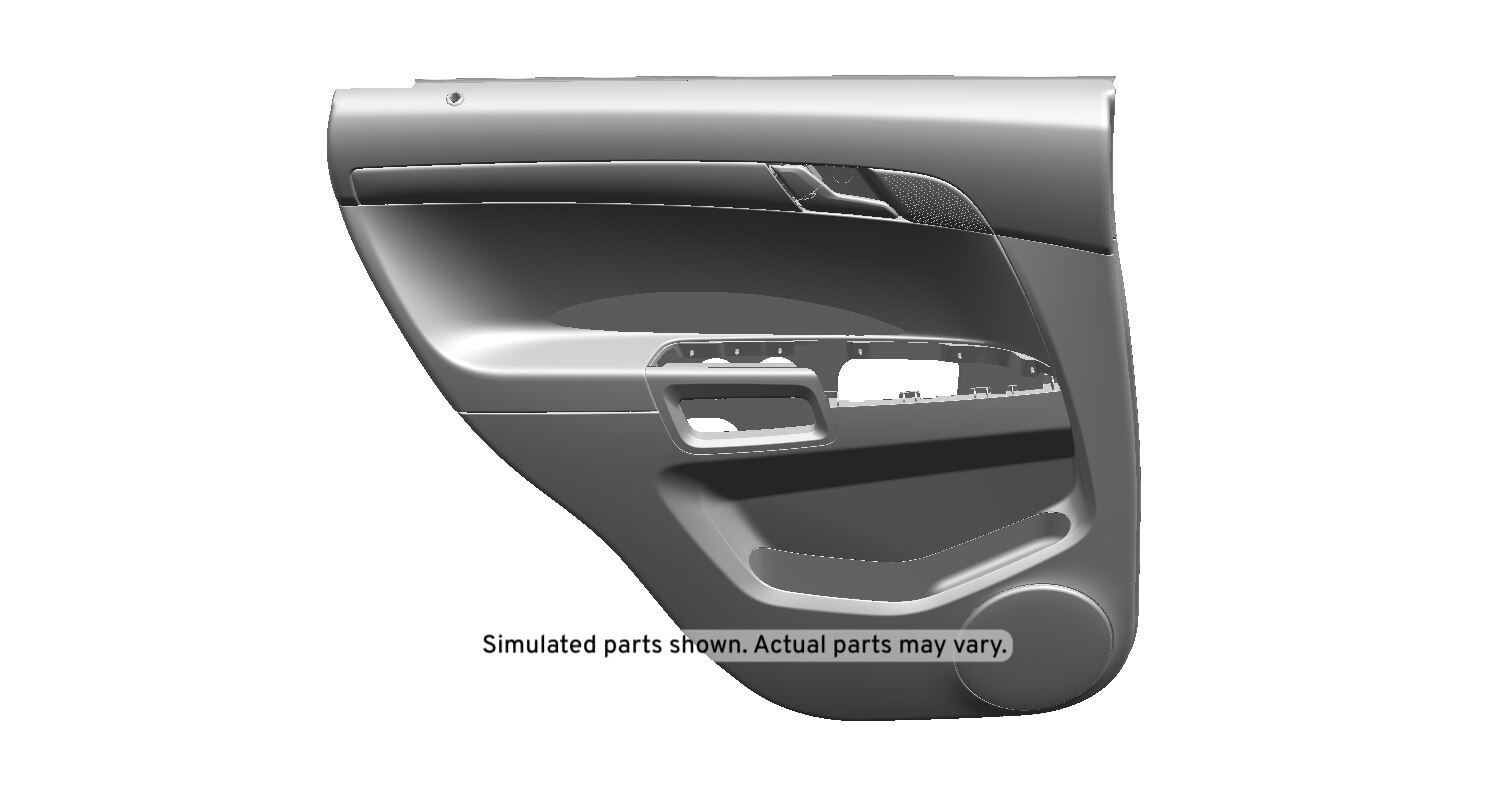 GM Genuine Parts Jet Black Rear Driver Side Door Trim