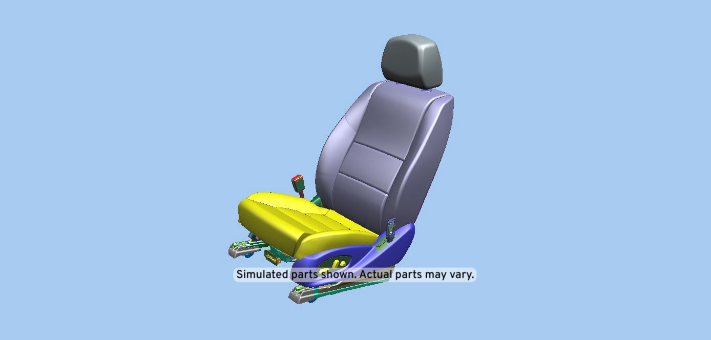 GM Genuine Parts Jet Black Driver Seat