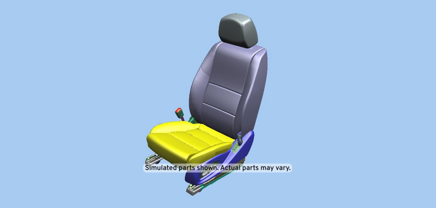 GM Genuine Parts Dark Titanium Driver Seat