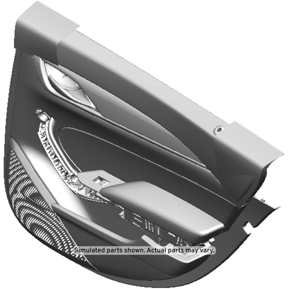 GM Genuine Parts Jet Black Rear Passenger Side Door Trim