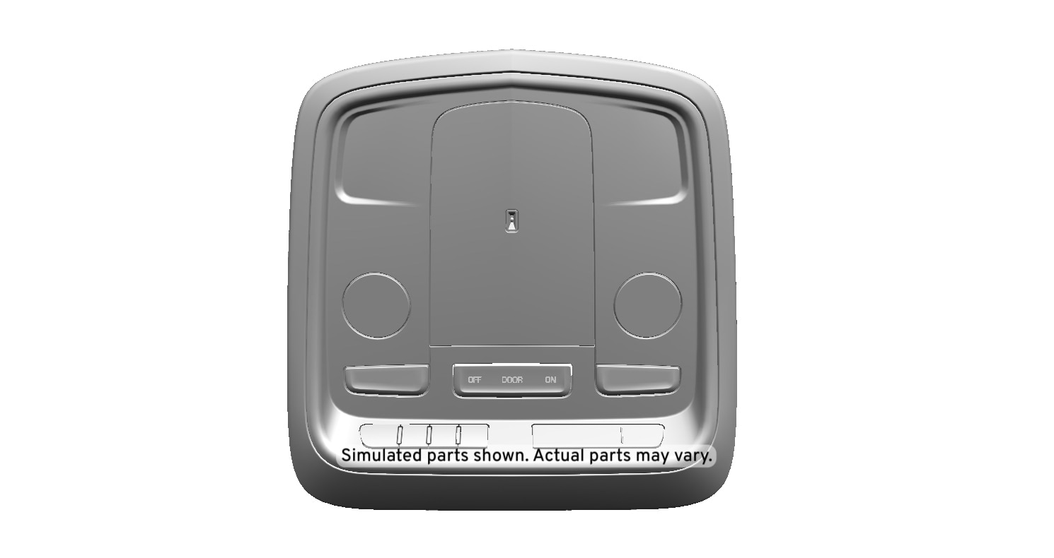 GM Genuine Parts Light Platinum Roof Console