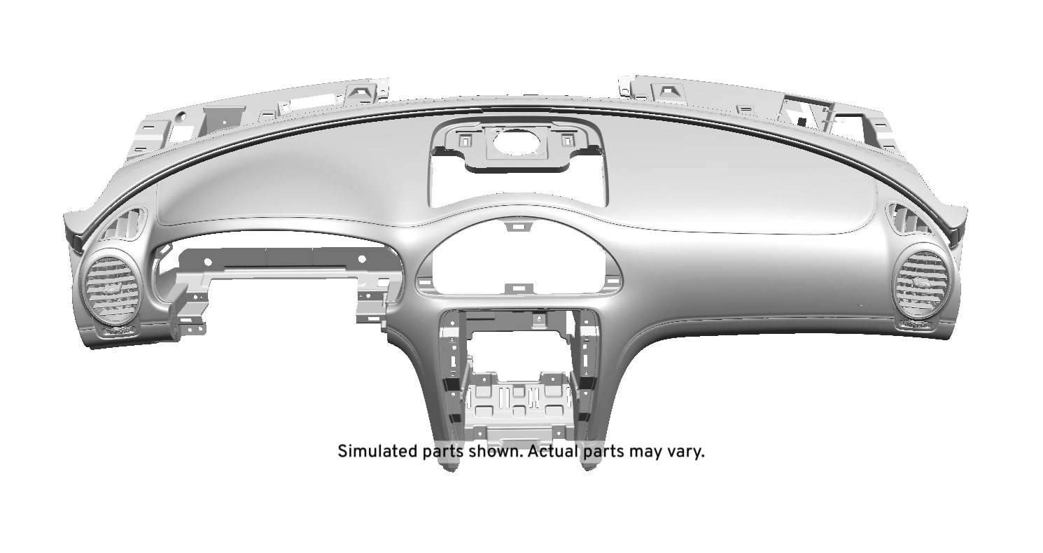 GM Genuine Parts Ebony Instrument Panel Trim Pad