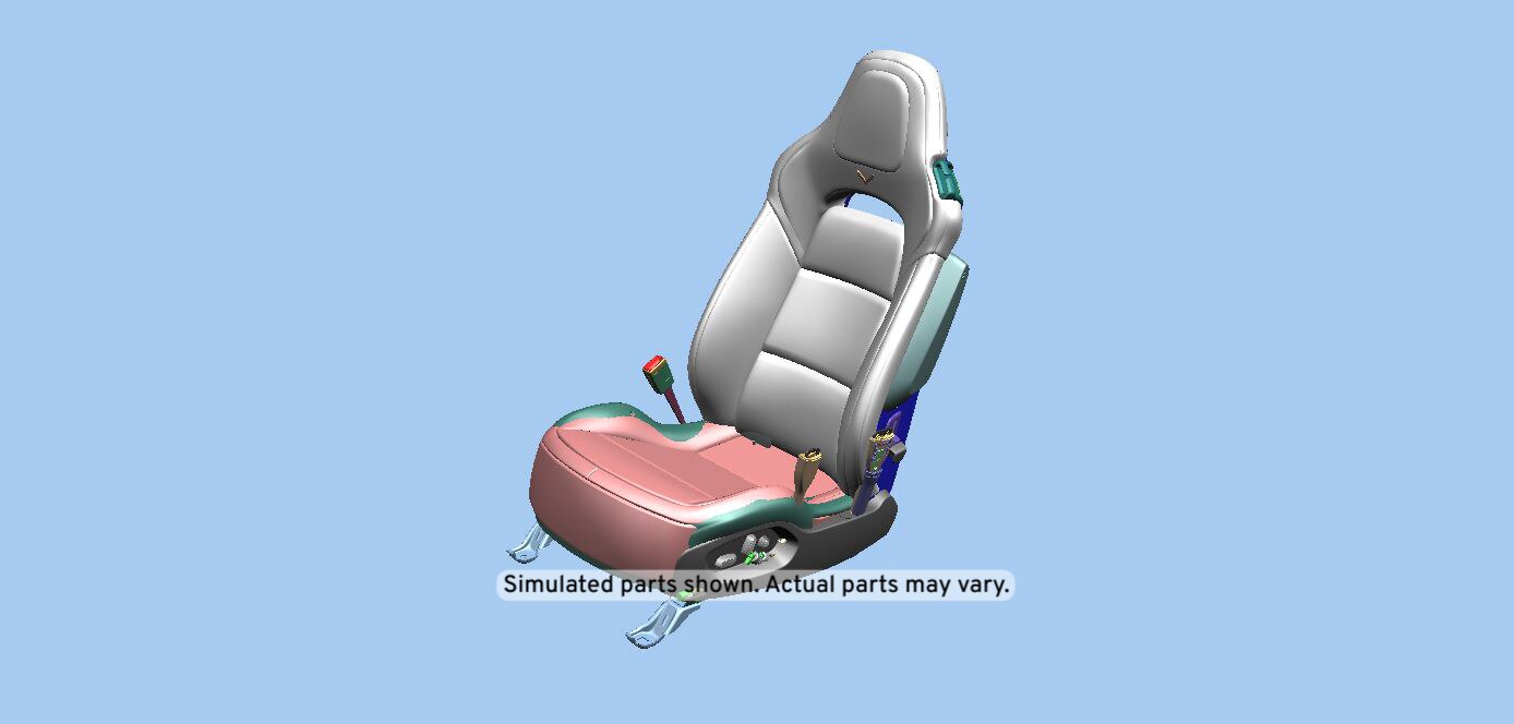 GM Genuine Parts Adrenaline Red Driver Seat