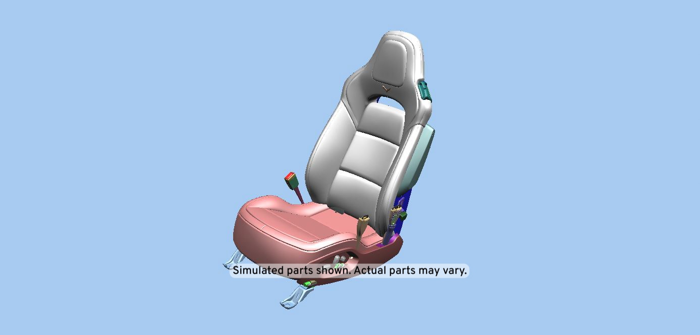 GM Genuine Parts Jet Black Driver Seat