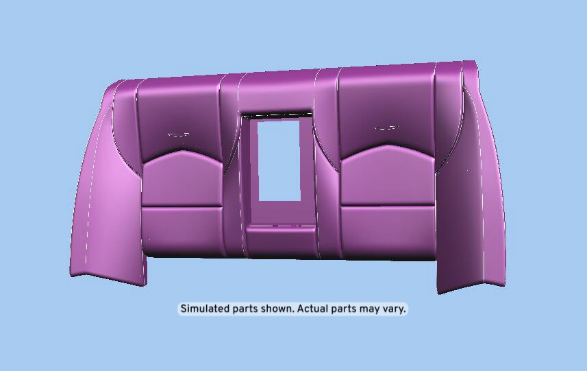 GM Genuine Parts Medium Titanium Rear Passenger Side Seat Back Cushion Cover