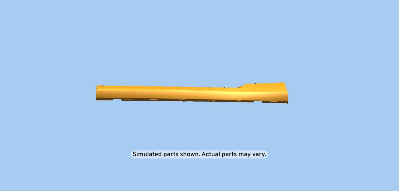 GM Genuine Parts Primed Driver Side Rocker Panel Molding