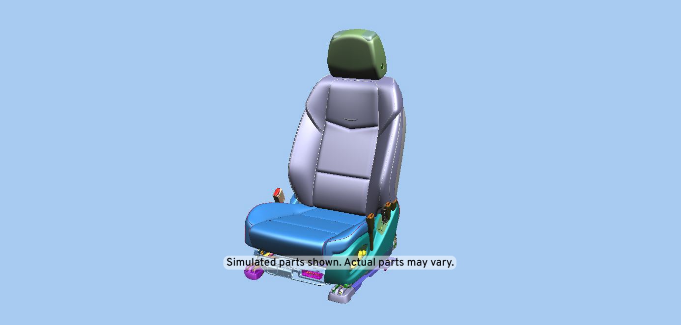 GM Genuine Parts Jet Black Driver Seat
