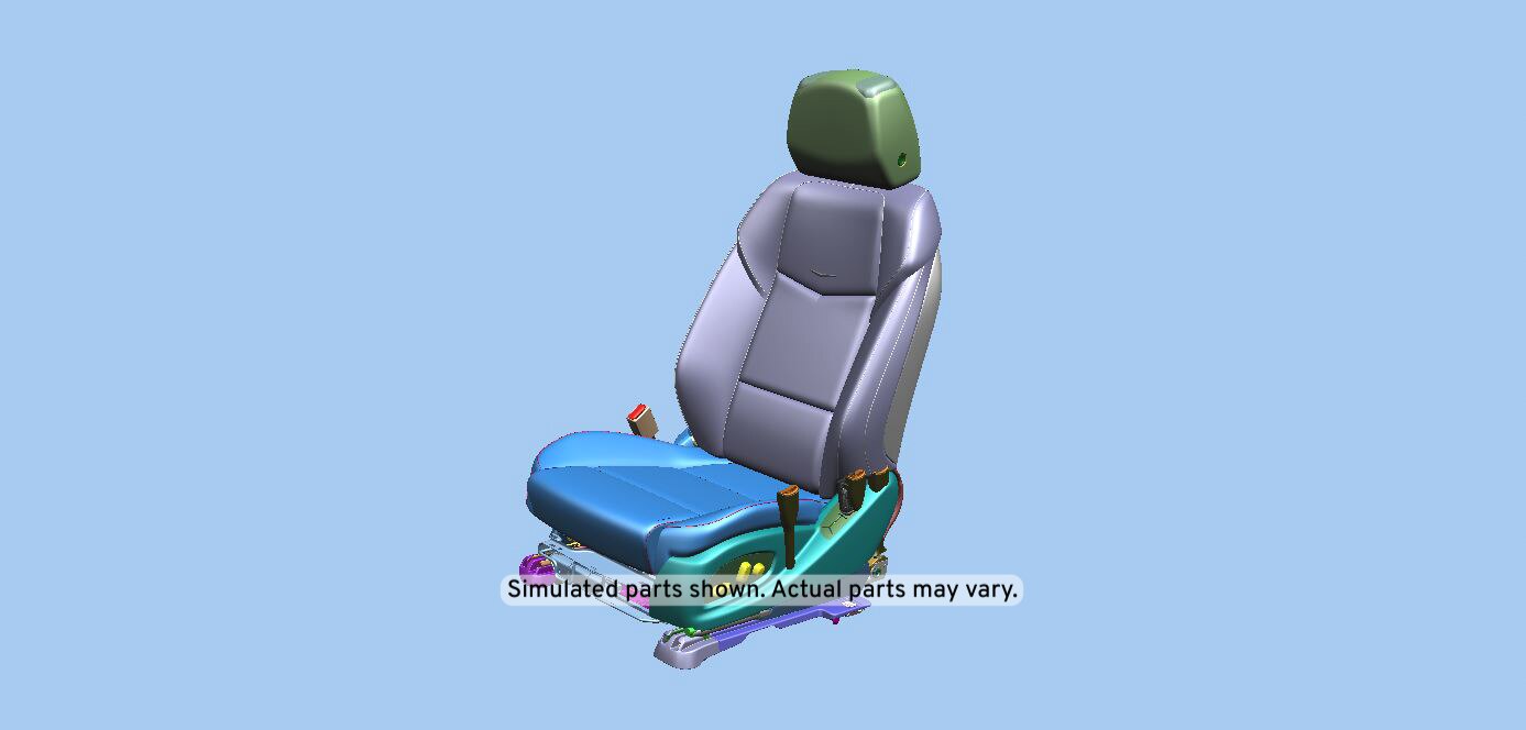 GM Genuine Parts Jet Black Driver Seat