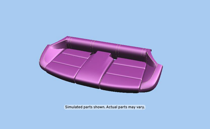 GM Genuine Parts Caramel Tan Rear Seat Cushion Cover