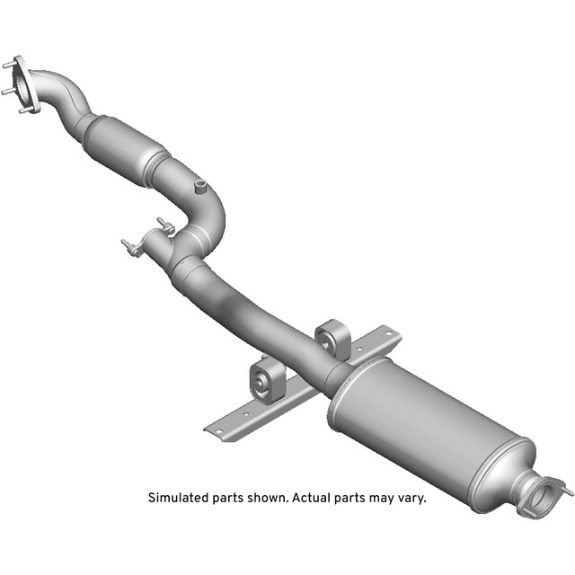 GM Genuine Parts Nitrogen Oxide Catalytic Converter with Pipes, Vaporizer, Flange, Bracket, Insulator, Studs, and Nuts