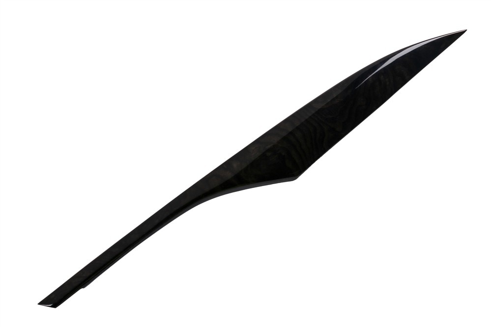 GM Genuine Parts Front Passenger Side Door Trim Panel Applique in Black Olive Ash Burl
