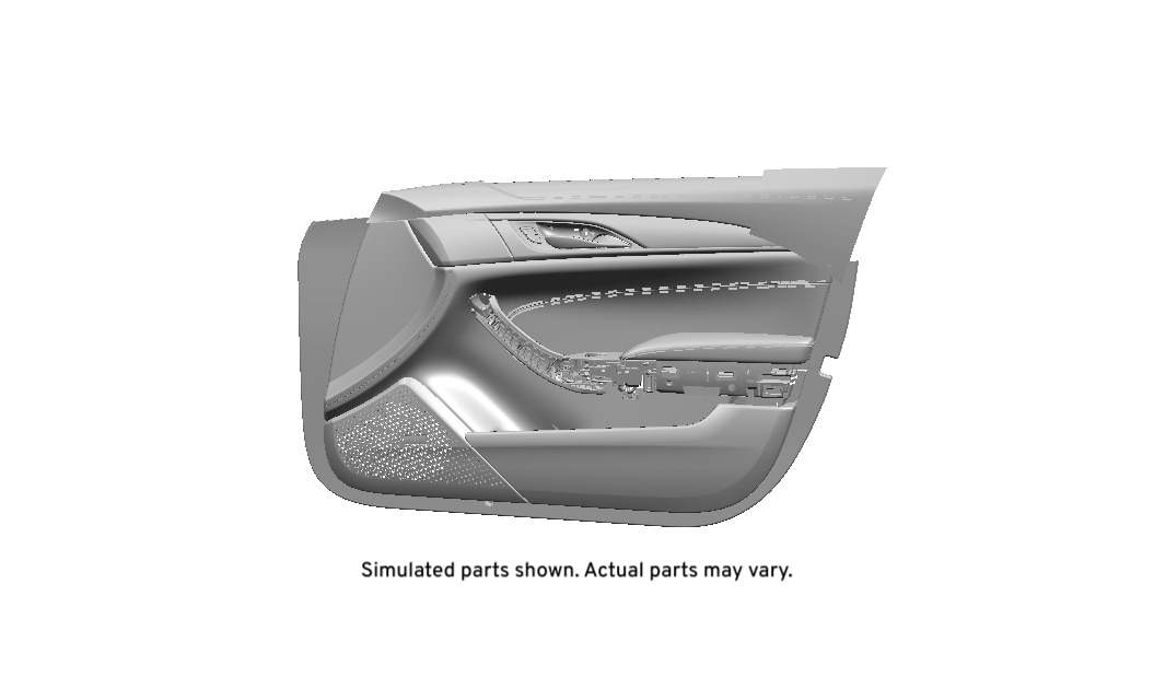 GM Genuine Parts Light Platinum Front Passenger Side Door Trim