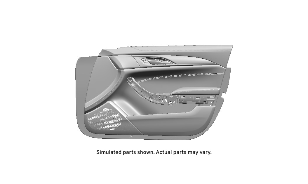 GM Genuine Parts Light Platinum Front Passenger Side Door Trim