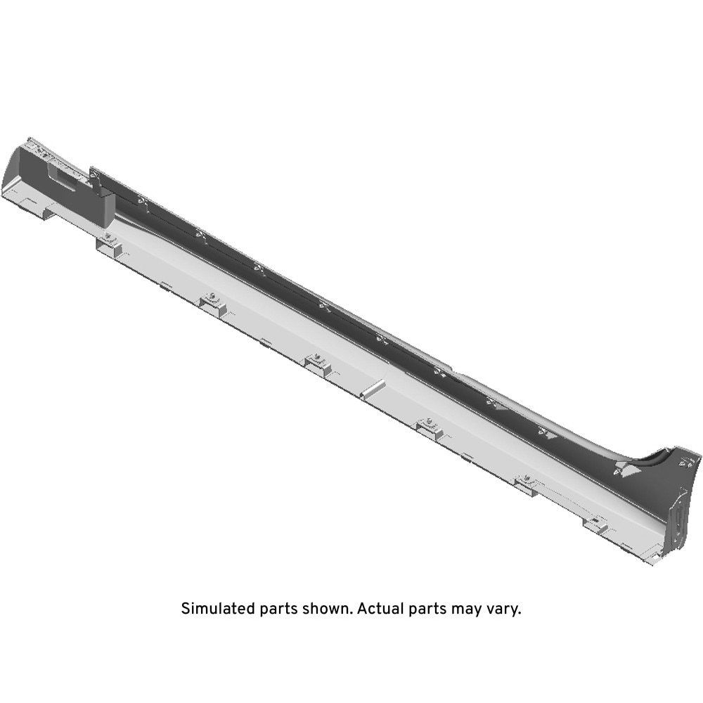 GM Genuine Parts Primed Passenger Side Rocker Panel Molding