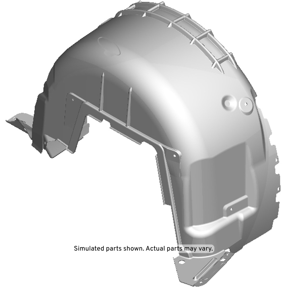 GM Genuine Parts Passenger Side Rear Wheelhouse Liner