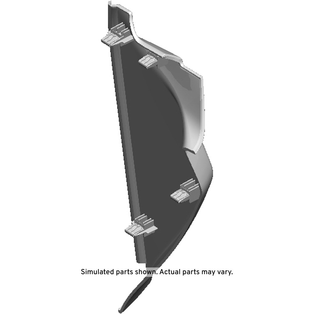 GM Genuine Parts Medium Titanium Passenger Side Instrument Panel Outer Trim Cover