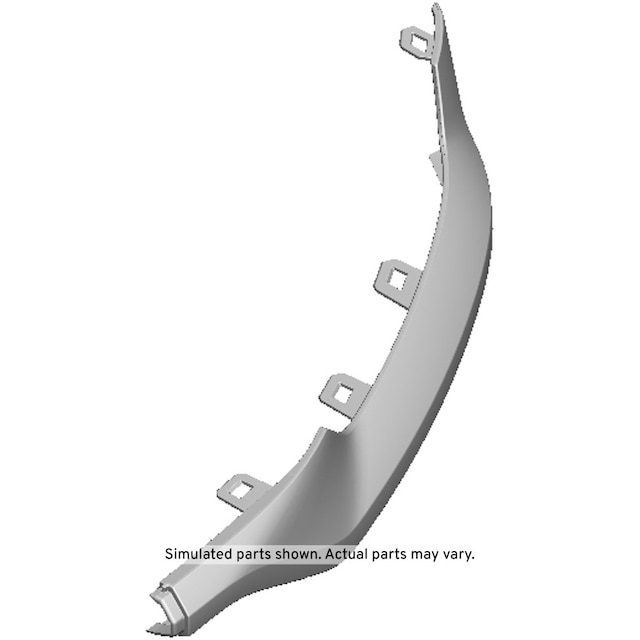 GM Genuine Parts Black Rear Passenger Side Bumper Fascia Lower Molding