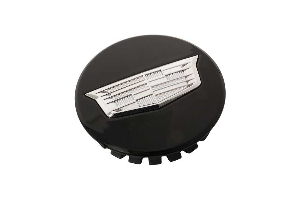 GM Genuine Parts Button Style Center Cap in Black with Crest Logo