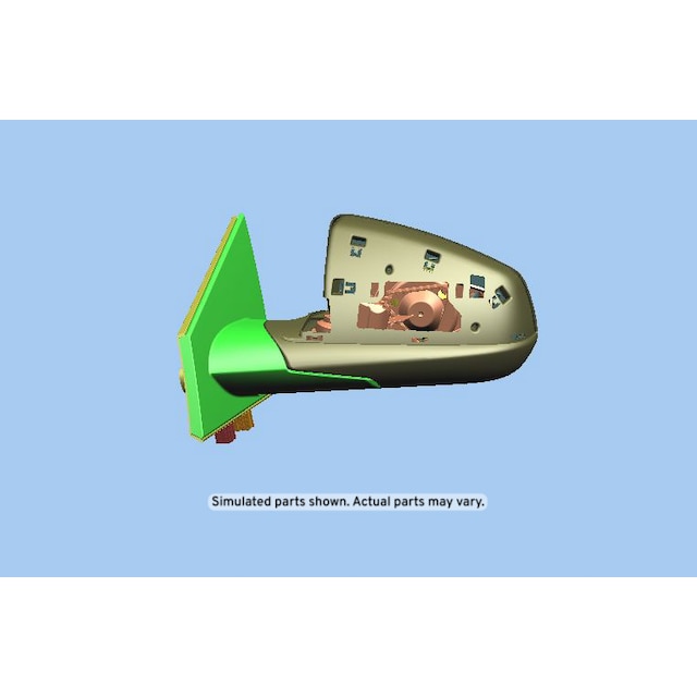 GM Genuine Parts Black Driver Side Door Mirror without Cover