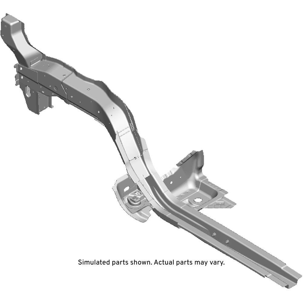 GM Genuine Parts Passenger Side Front Fender Rail with Rivets
