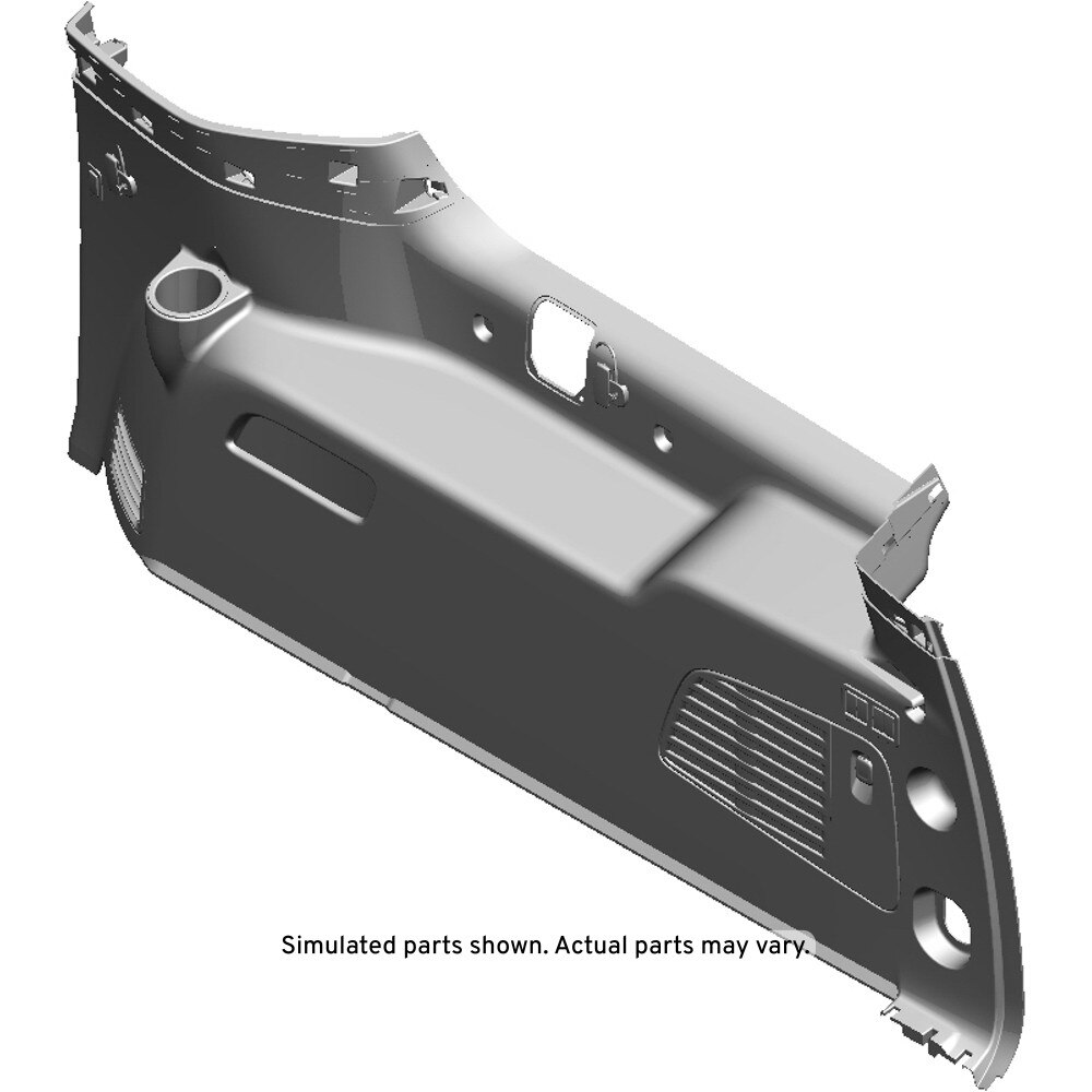GM Genuine Parts Choccachino Passenger Side Quarter Lower Rear Trim Panel with Harness