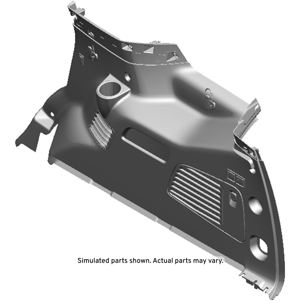 GM Genuine Parts Choccachino Passenger Side Quarter Lower Rear Trim Panel