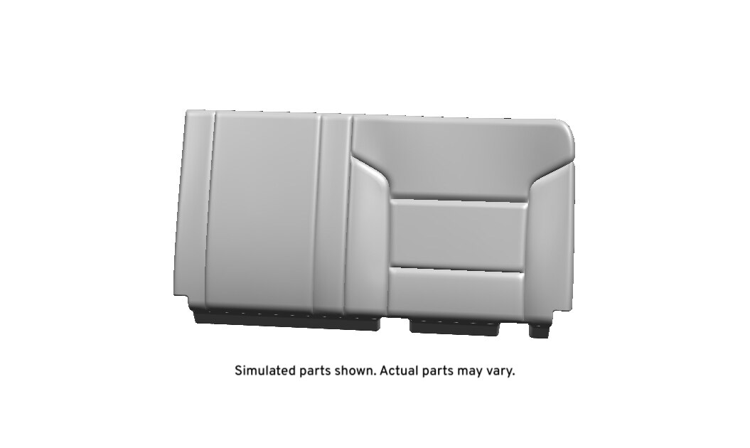 GM Genuine Parts Dark Ash Gray Rear Driver Side Seat Back Cushion Cover