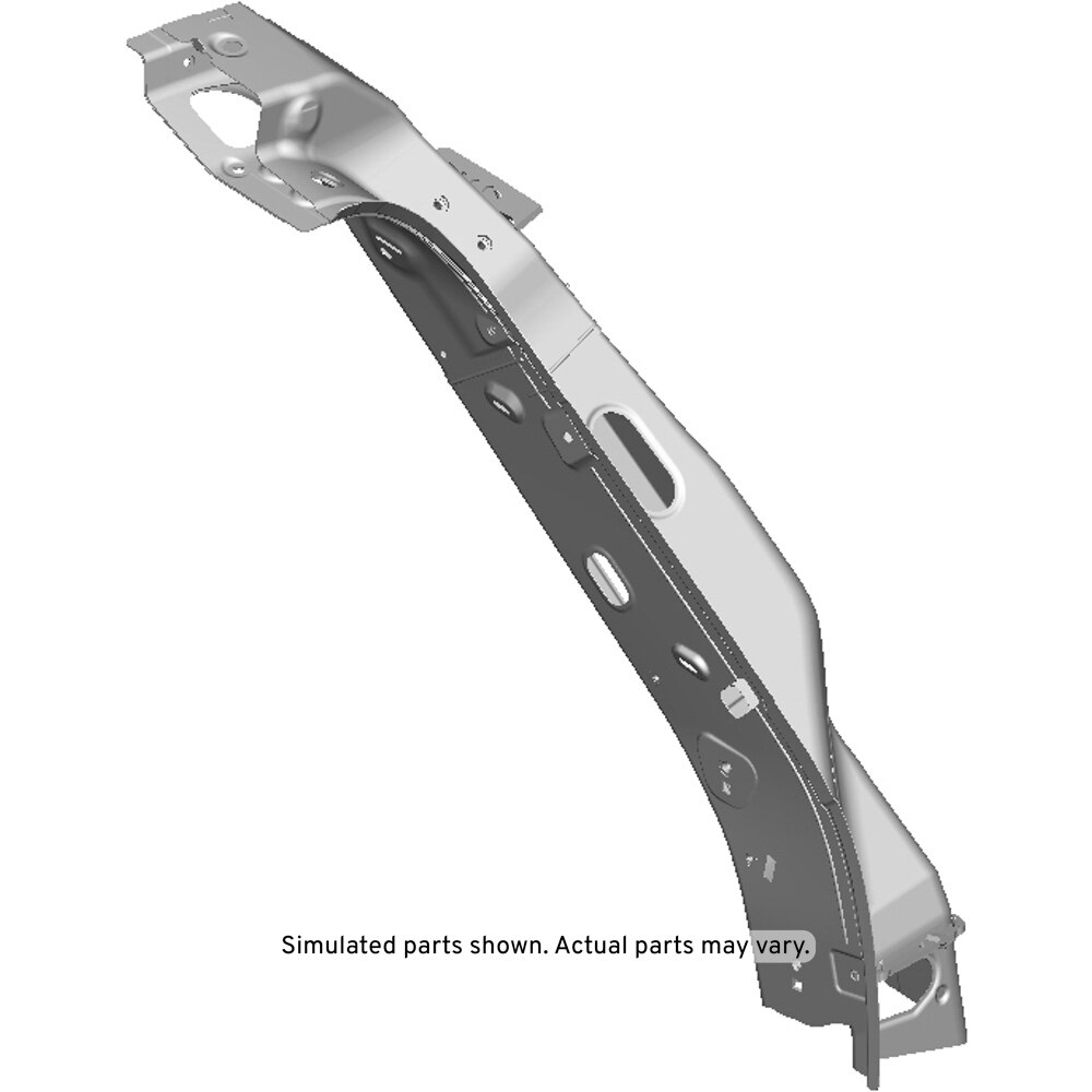 GM Genuine Parts Passenger Side Back Outer Body Pillar with Reinforcements, Baffles, Plates, and Nuts