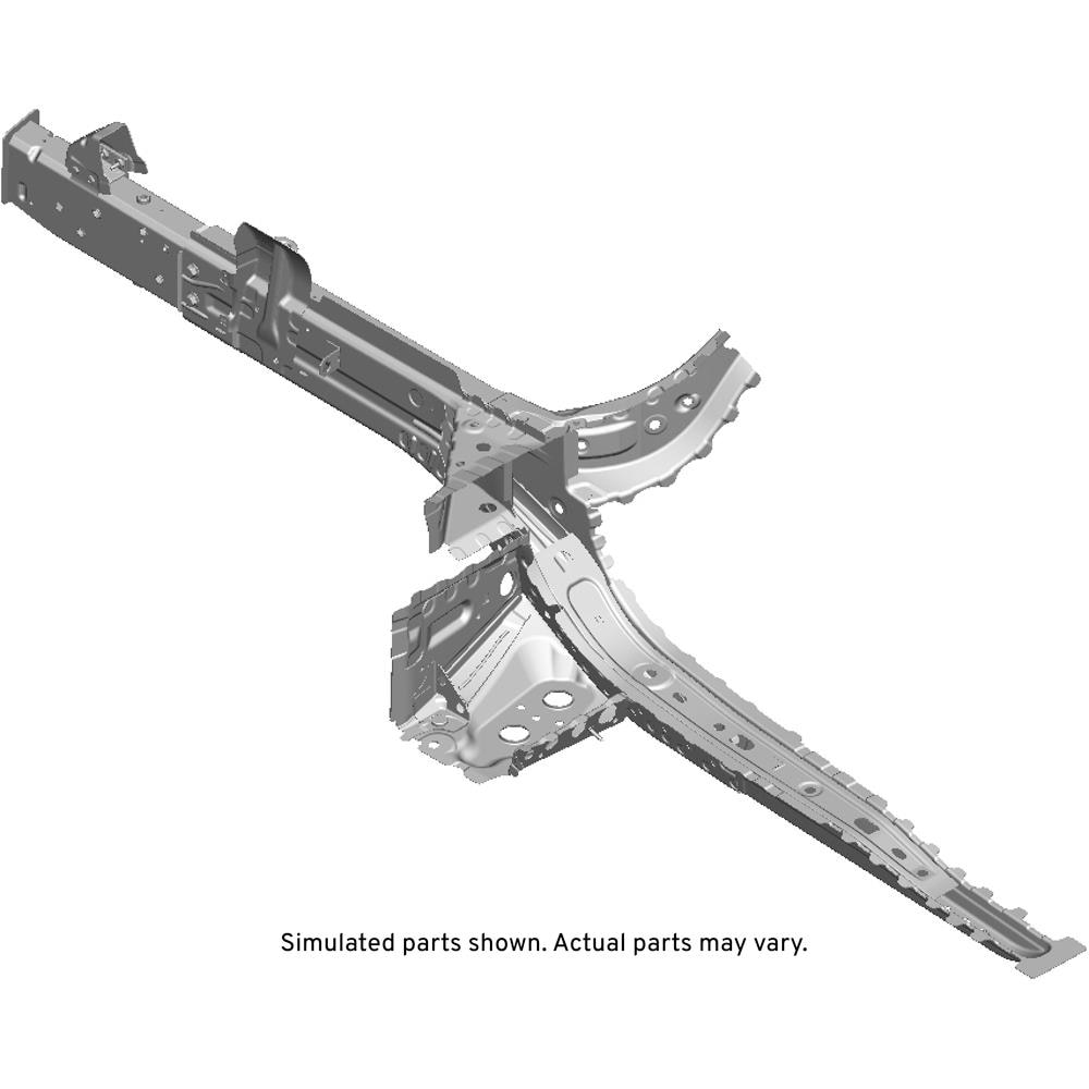 GM Genuine Parts Driver Side Front Fender Rail with Rivets