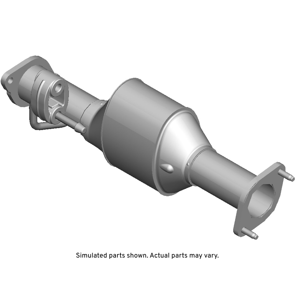GM Genuine Parts 3-Way Catalytic Converter with Flange, Insulator, Gasket, and Bolts