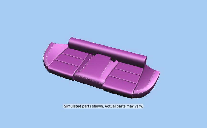 GM Genuine Parts Jet Black Rear Seat Cushion Cover