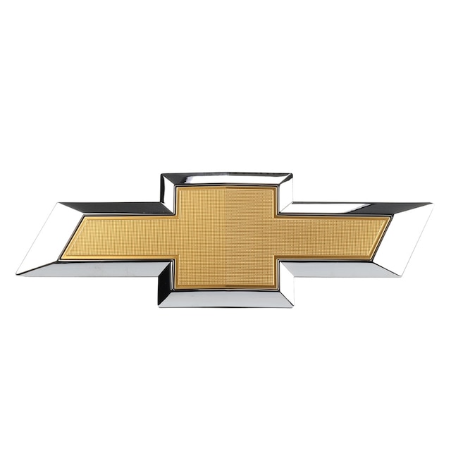 GM Genuine Parts Gold Front Grille Bowtie Emblem with Chrome Outline