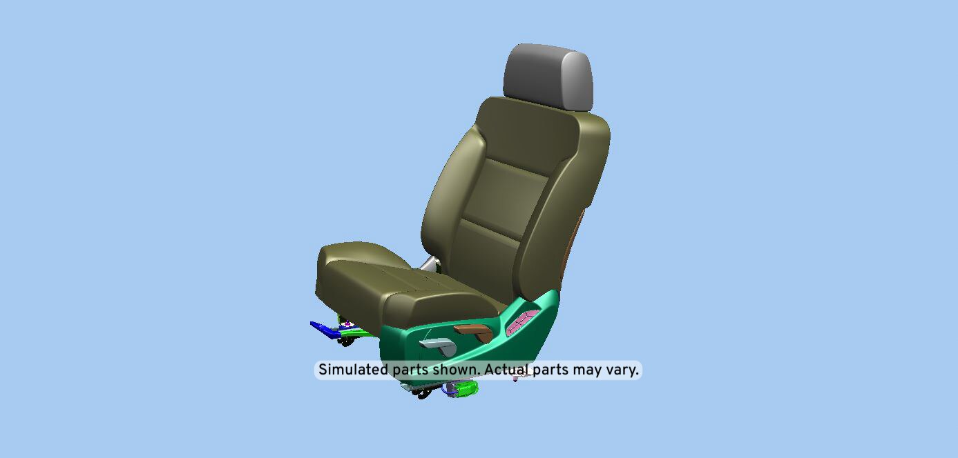 GM Genuine Parts Jet Black Driver Seat