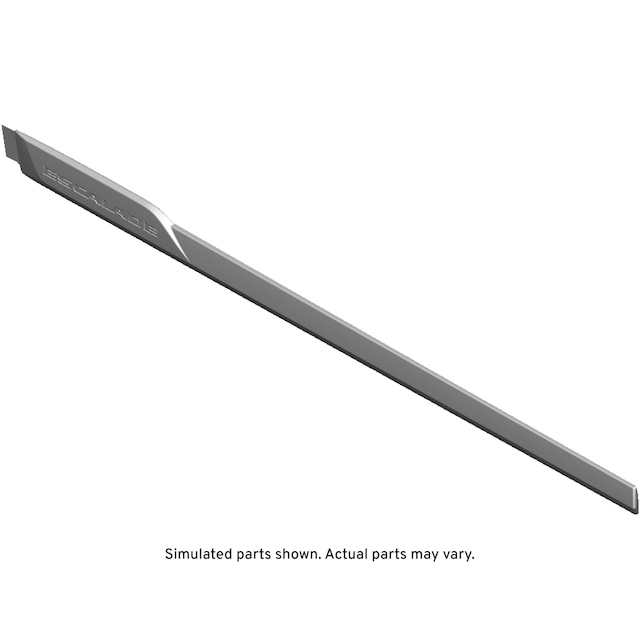 GM Genuine Parts Galvano Silver Front Driver Side Door Molding