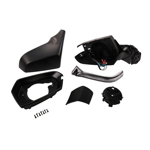GM Genuine Parts Driver Side Door Mirror Kit with Actuator, Cover, Bezel, and Bolts